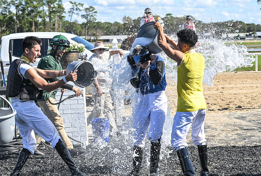 APPRENTICE JOHANIS ARANGUREN SCORES HER FIRST VICTORY ON 38-1 SHOT