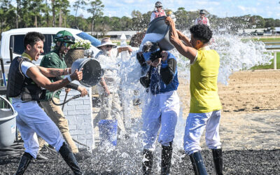 APPRENTICE JOHANIS ARANGUREN SCORES HER FIRST VICTORY ON 38-1 SHOT
