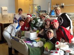 Tampa Bay Downs jockeys at All Children’s Hospital in St. Petersburg