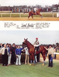 Lord Farkle in the winner's circle