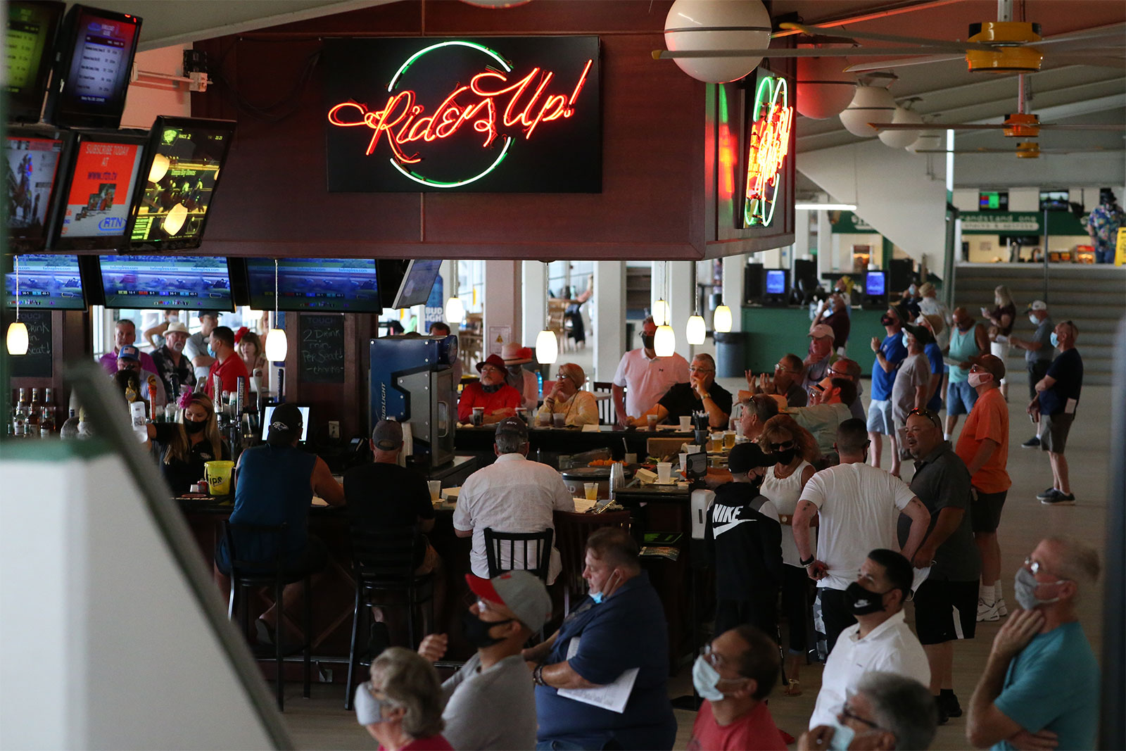 Riders Up Bar Crowd