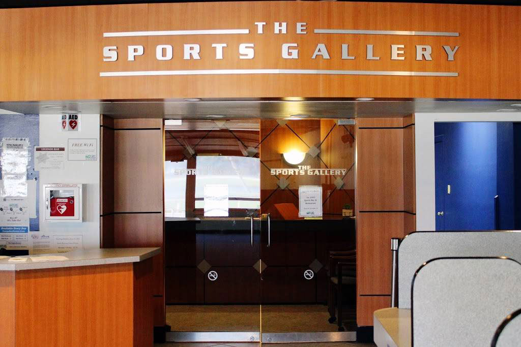 Entrance to The Sports. Gallery