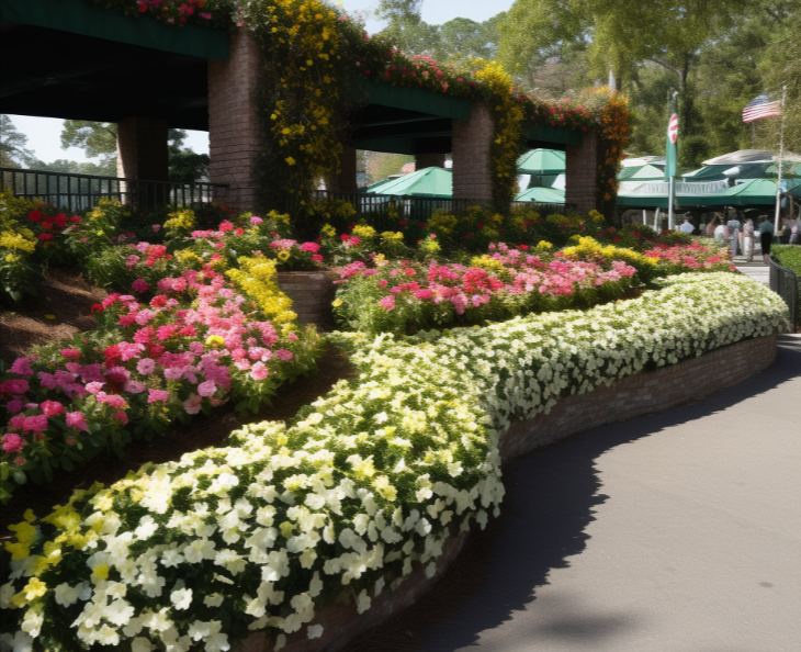 landscaping example at Augusta golf