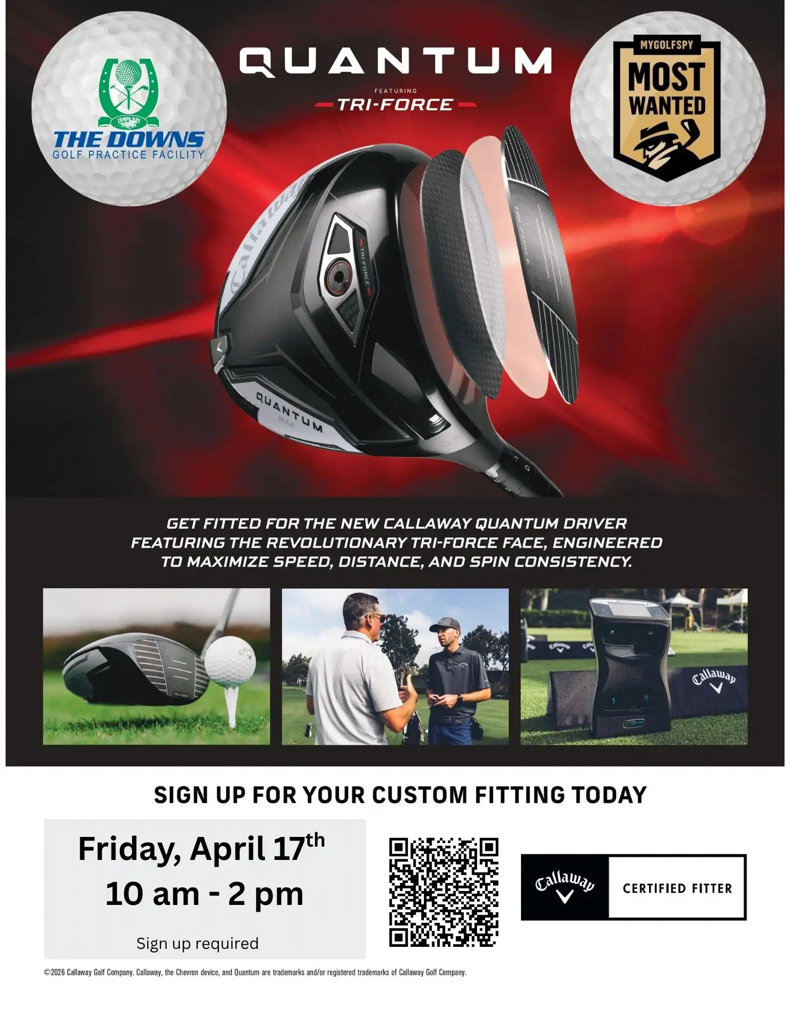 Callaway Golf Fitting Day Flyer
