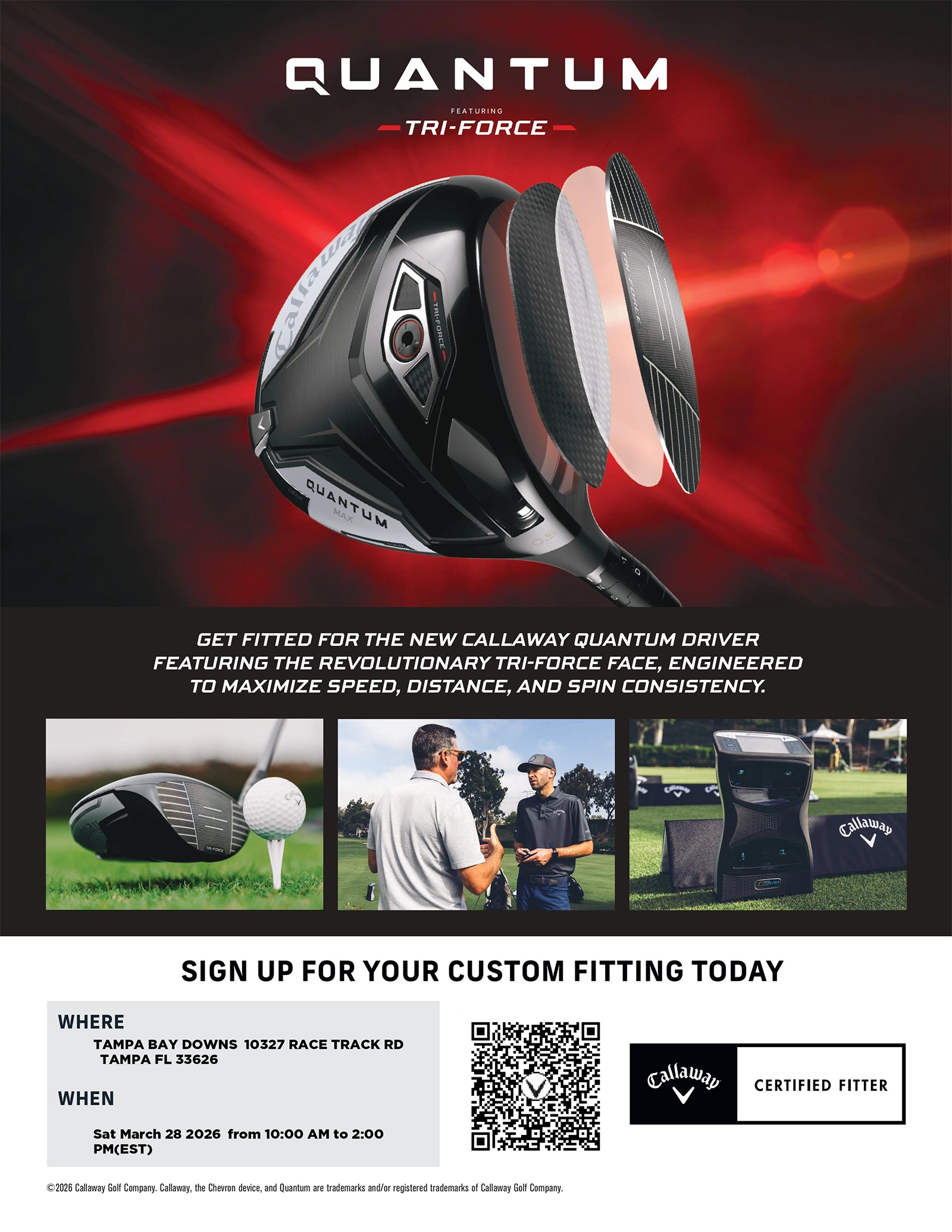 Callaway Golf Fitting Day Flyer